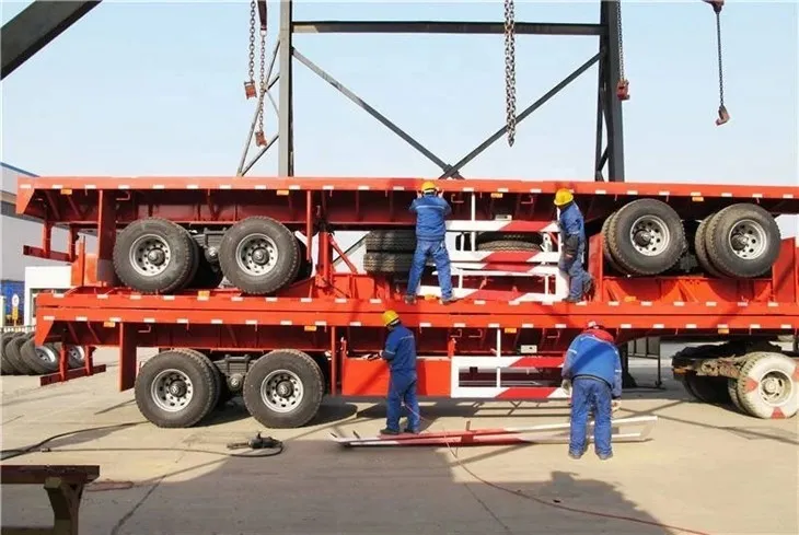detachable flatbed semi-trailer