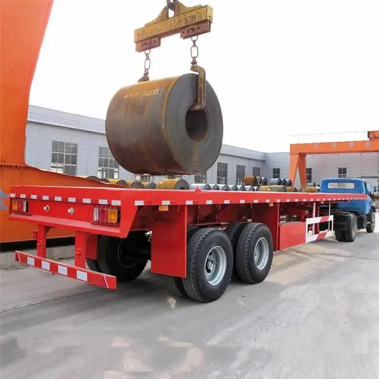 2 Axle 40Ft Flatbed Semi Trailer